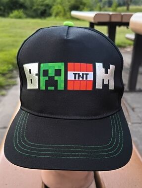 Minecraft BOOM TNT 2022 Mojang AB Youth Snapback Cap OSFA